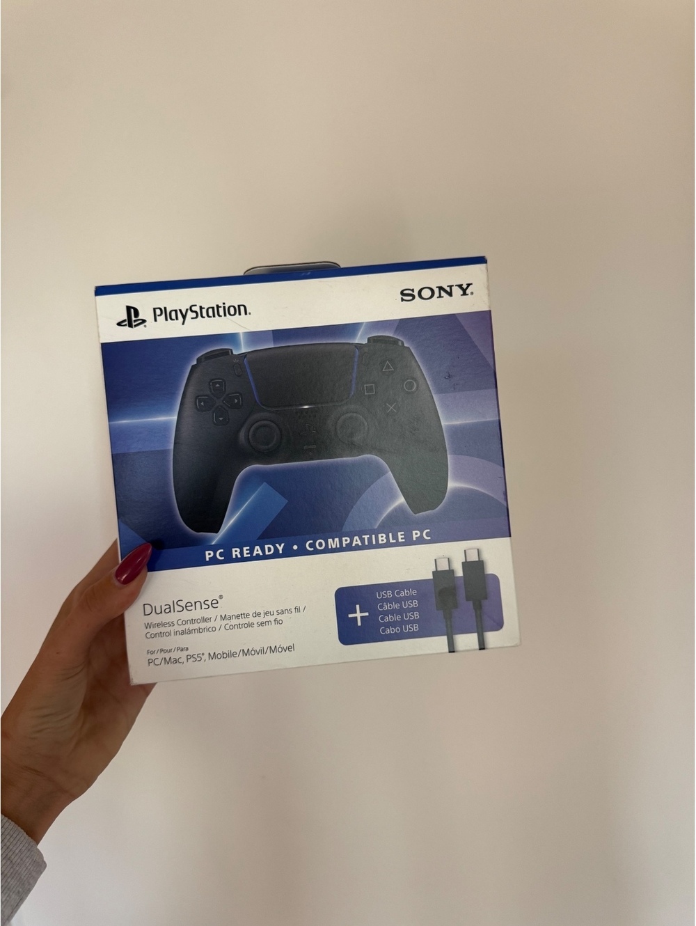 Sony PlayStation 5 DualSense Wireless Controller Midnight Black + USB Cable